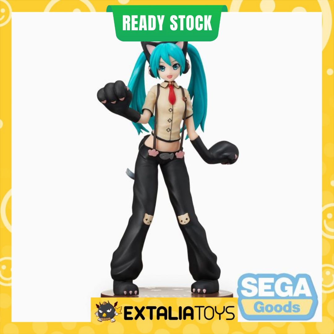 SEGA SPM FIGURE HATSUNE MIKU (KITTY CAT) - HATSUNE MIKU PROJECT DIVA SEGA SPM FIGURE HATSUNE MIKU (KITTY CAT) - HATSUNE MIKU PROJECT DIVA